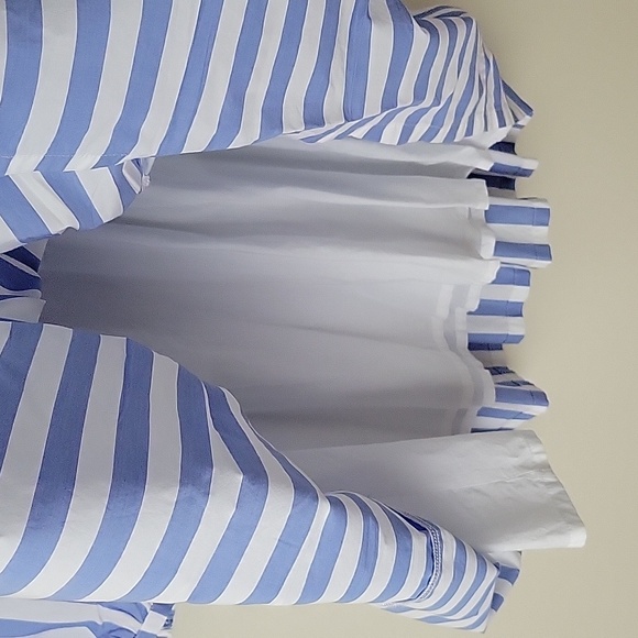 J. Crew Women's Tiered Popover Dress in Striped Cotton Poplin- Size S - Picture 7 of 15